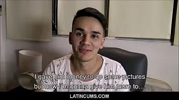 Reproducir Joven latino twink jonny sexo con extraño por dinero en efectivo
