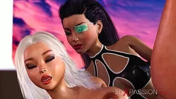 play Sesso bollente nella stazione spaziale! androide femminile gioca con una giovane bionda